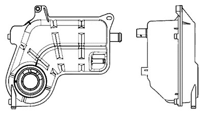 Mahle Ausgleichsbehälter, Kühlmittel [Hersteller-Nr. CRT25000S] für Audi von MAHLE