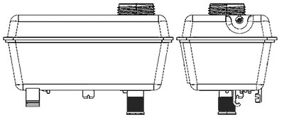 Mahle Ausgleichsbehälter, Kühlmittel [Hersteller-Nr. CRT27000S] für Volvo von MAHLE