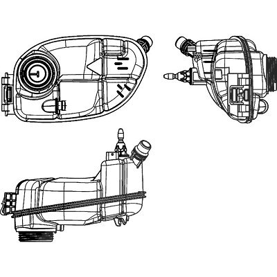 Mahle Ausgleichsbehälter, Kühlmittel [Hersteller-Nr. CRT65000S] für Mercedes-Benz von MAHLE