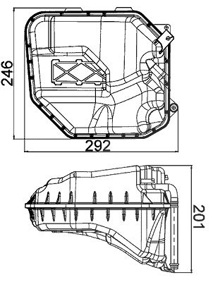 Mahle Ausgleichsbehälter, Kühlmittel [Hersteller-Nr. CRT9000S] für Audi, VW von MAHLE