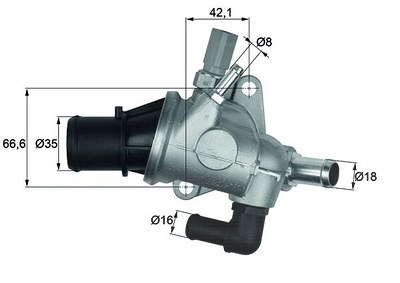 Mahle Thermostat, Kühlmittel [Hersteller-Nr. TI15488] für Alfa Romeo von MAHLE