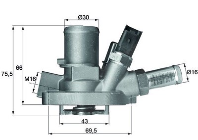 Mahle Thermostat, Kühlmittel [Hersteller-Nr. TI14780] für Abarth, Alfa Romeo, Fiat, Lancia, Opel von MAHLE