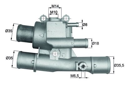 Mahle Thermostat, Kühlmittel [Hersteller-Nr. TI12488] für Fiat, Lancia von MAHLE