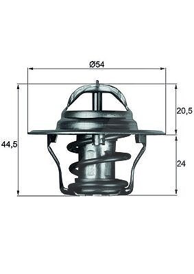 Mahle Thermostat, Kühlmittel [Hersteller-Nr. TX492D] für Ford Usa, Rover, Ford, Mazda von MAHLE