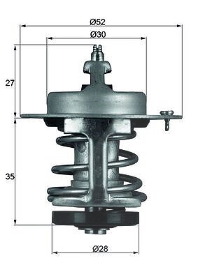 Mahle Thermostat, Kühlmittel [Hersteller-Nr. TX6979] für Honda, Rover von MAHLE