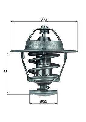 Mahle Thermostat, Kühlmittel [Hersteller-Nr. TX5385D] für Honda, Opel von MAHLE