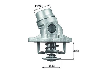 Mahle Thermostat, Kühlmittel [Hersteller-Nr. TI3288] für BMW von MAHLE