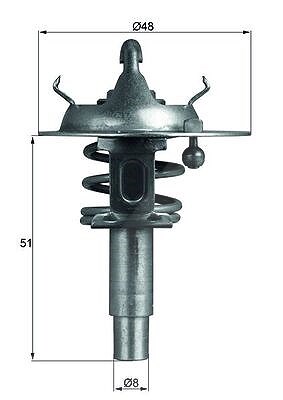 Mahle Thermostat, Kühlmittel [Hersteller-Nr. TX10690D] für BMW, Mercedes-Benz von MAHLE