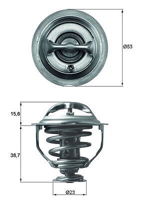 Mahle Thermostat 95 °C mit Dichtung [Hersteller-Nr. TX11795D] für Audi, VW von MAHLE