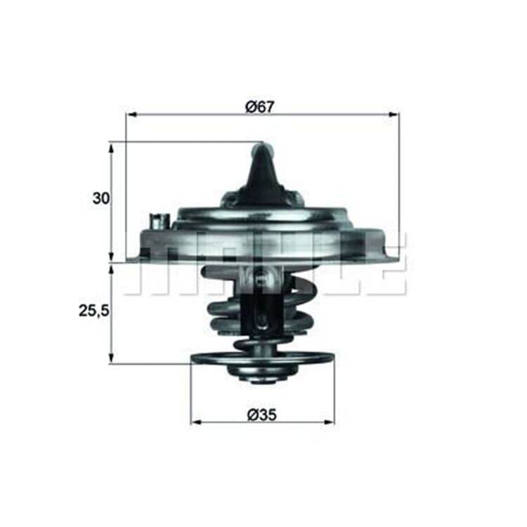 Behr Thermostat mit Dichtung Audi Skoda VW von MAHLE