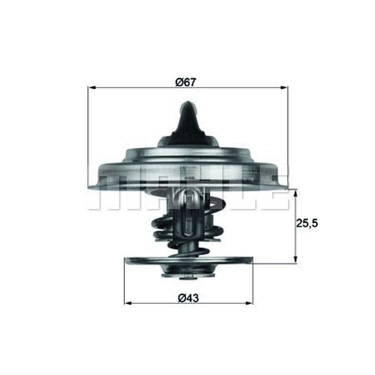 Behr Thermostat mit Dichtung Daewoo Jaguar Mercedes Ssangyong von MAHLE