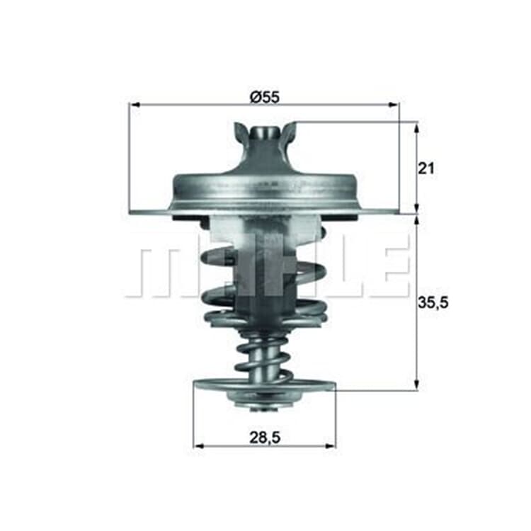 Behr Thermostat mit Dichtung Fiat Hyundai Peugeot Renault Suzuki Toyota von MAHLE