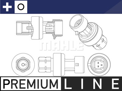 Mahle Druckschalter, Klimaanlage [Hersteller-Nr. ASE4000P] für Cadillac, Chevrolet, Opel, Saab, Vauxhall von MAHLE