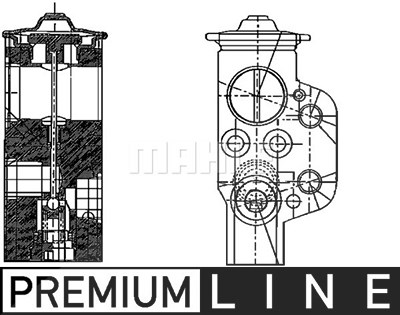 Mahle Expansionsventil, Klimaanlage [Hersteller-Nr. AVE58000P] für Seat, Skoda, VW von MAHLE