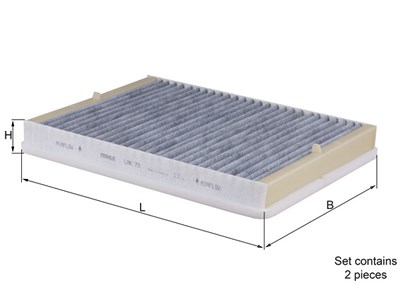 Mahle Filter, Innenraumluft [Hersteller-Nr. LAK73/S] für Alpina, BMW von MAHLE