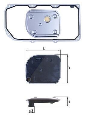 Mahle Hydraulikfilter, Automatikgetriebe [Hersteller-Nr. HX158D1] für Mercedes-Benz von MAHLE