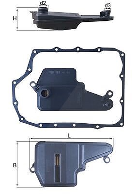 Mahle Hydraulikfilter, Automatikgetriebe [Hersteller-Nr. HX193D] für Mazda von MAHLE
