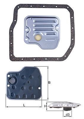 Mahle Hydraulikfilter, Automatikgetriebe [Hersteller-Nr. HX237D] für Lexus, Toyota von MAHLE