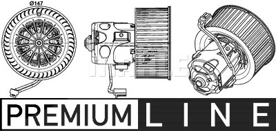 Mahle Innenraumgebläse [Hersteller-Nr. AB151000P] für BMW, Alpina von MAHLE