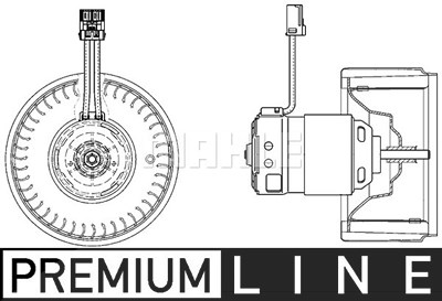 Mahle Innenraumgebläse [Hersteller-Nr. AB22000P] für Volvo von MAHLE