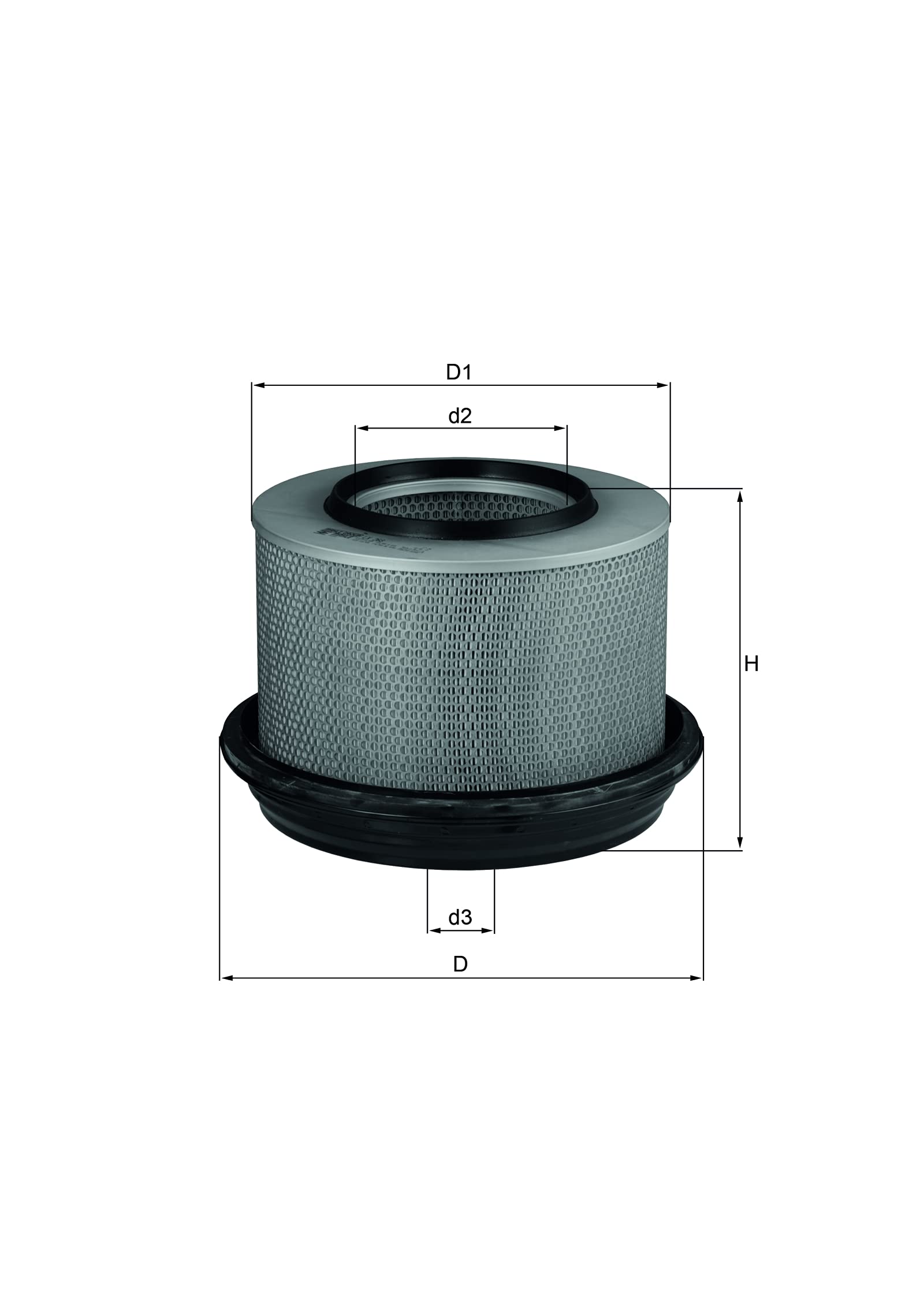 KNECHT LX 268 Luftfilter von MAHLE