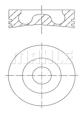 Mahle Kolben [Hersteller-Nr. 0158000] für Ford, Land Rover von MAHLE