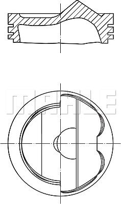 Mahle Kolben [Hersteller-Nr. 0280400] für Audi, Skoda, VW von MAHLE