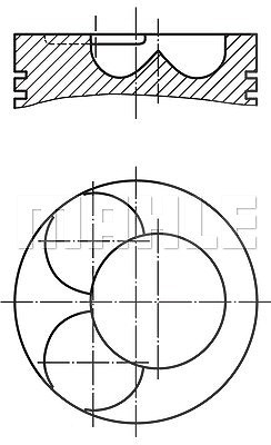 Mahle Kolben [Hersteller-Nr. 0280600] für Audi, Seat, Skoda, VW von MAHLE