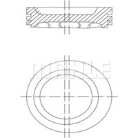 Kolben MAHLE 229 19 00 von Mahle