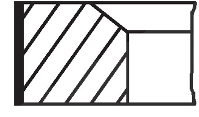 Mahle Kolbenringsatz [Hersteller-Nr. 00136N2] für Mercedes-Benz von MAHLE