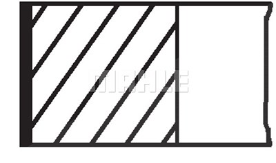 Mahle Kolbenringsatz [Hersteller-Nr. 011RS001100N0] für Alfa Romeo, Chevrolet, Fiat, Lancia, Opel, Saab, Suzuki von MAHLE