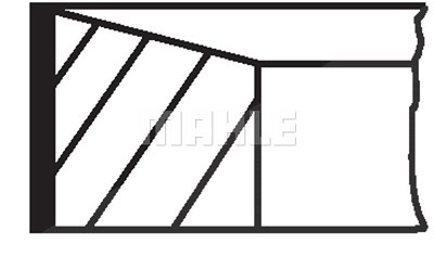 Mahle Kolbenringsatz [Hersteller-Nr. 021RS001190N0] für Renault, Nissan, Opel, Mercedes-Benz, Fiat von MAHLE