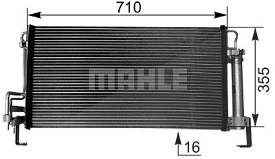 Mahle Kondensator, Klimaanlage [Hersteller-Nr. AC265000S] für Hyundai von MAHLE