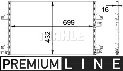 Mahle Kondensator, Klimaanlage [Hersteller-Nr. AC365000P] für Renault von MAHLE