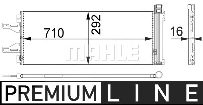 Mahle Kondensator, Klimaanlage [Hersteller-Nr. AC368000P] für Citroën, Fiat, Peugeot von MAHLE