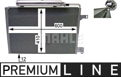 Mahle Kondensator, Klimaanlage [Hersteller-Nr. AC370000P] für Mercedes-Benz von MAHLE