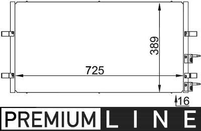 Mahle Kondensator, Klimaanlage [Hersteller-Nr. AC695000P] für Ford von MAHLE