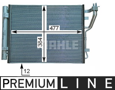 Mahle Kondensator, Klimaanlage [Hersteller-Nr. AC709000P] für Hyundai, Kia von MAHLE