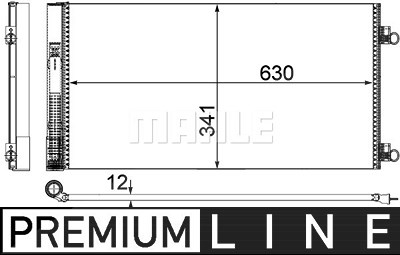 Mahle Kondensator, Klimaanlage [Hersteller-Nr. AC751000P] für Mini von MAHLE