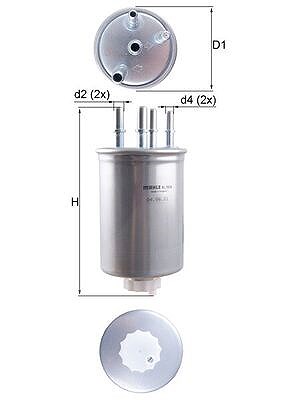 Mahle Kraftstofffilter [Hersteller-Nr. KL1026] für Jaguar von MAHLE