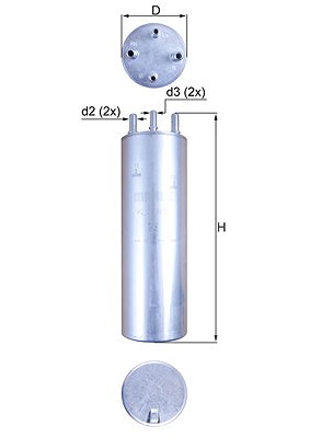 Mahle Kraftstofffilter [Hersteller-Nr. KL229/11] für VW von MAHLE