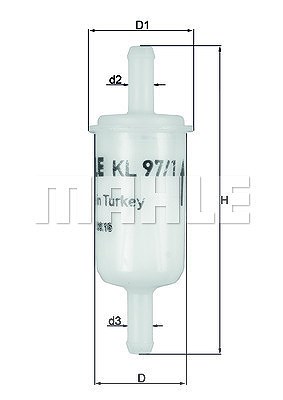 Mahle Kraftstofffilter [Hersteller-Nr. KL97/1OF] von MAHLE