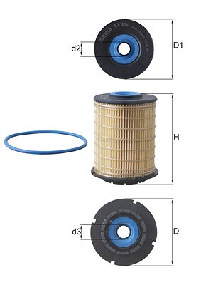 Mahle Kraftstofffilter [Hersteller-Nr. KX404D] für Chevrolet, Opel von MAHLE