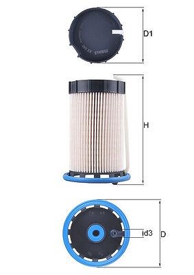 Mahle Kraftstofffilter [Hersteller-Nr. KX592] für Audi, VW von MAHLE