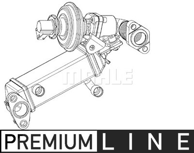 Mahle Kühler, Abgasrückführung [Hersteller-Nr. CE9000P] für BMW von MAHLE