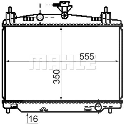 Mahle Kühler, Motorkühlung [Hersteller-Nr. CR1071000S] für Mazda von MAHLE