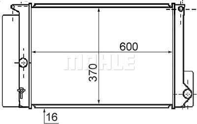 Mahle Kühler, Motorkühlung [Hersteller-Nr. CR1078000S] für Toyota von MAHLE