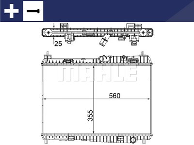 Mahle Kühler, Motorkühlung [Hersteller-Nr. CR1135000S] für Ford von MAHLE