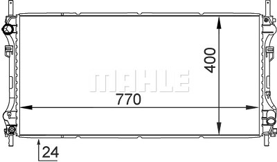 Mahle Kühler, Motorkühlung [Hersteller-Nr. CR1143000S] für Ford von MAHLE