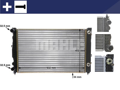 Mahle Kühler, Motorkühlung [Hersteller-Nr. CR132000S] für Skoda, VW, Audi von MAHLE